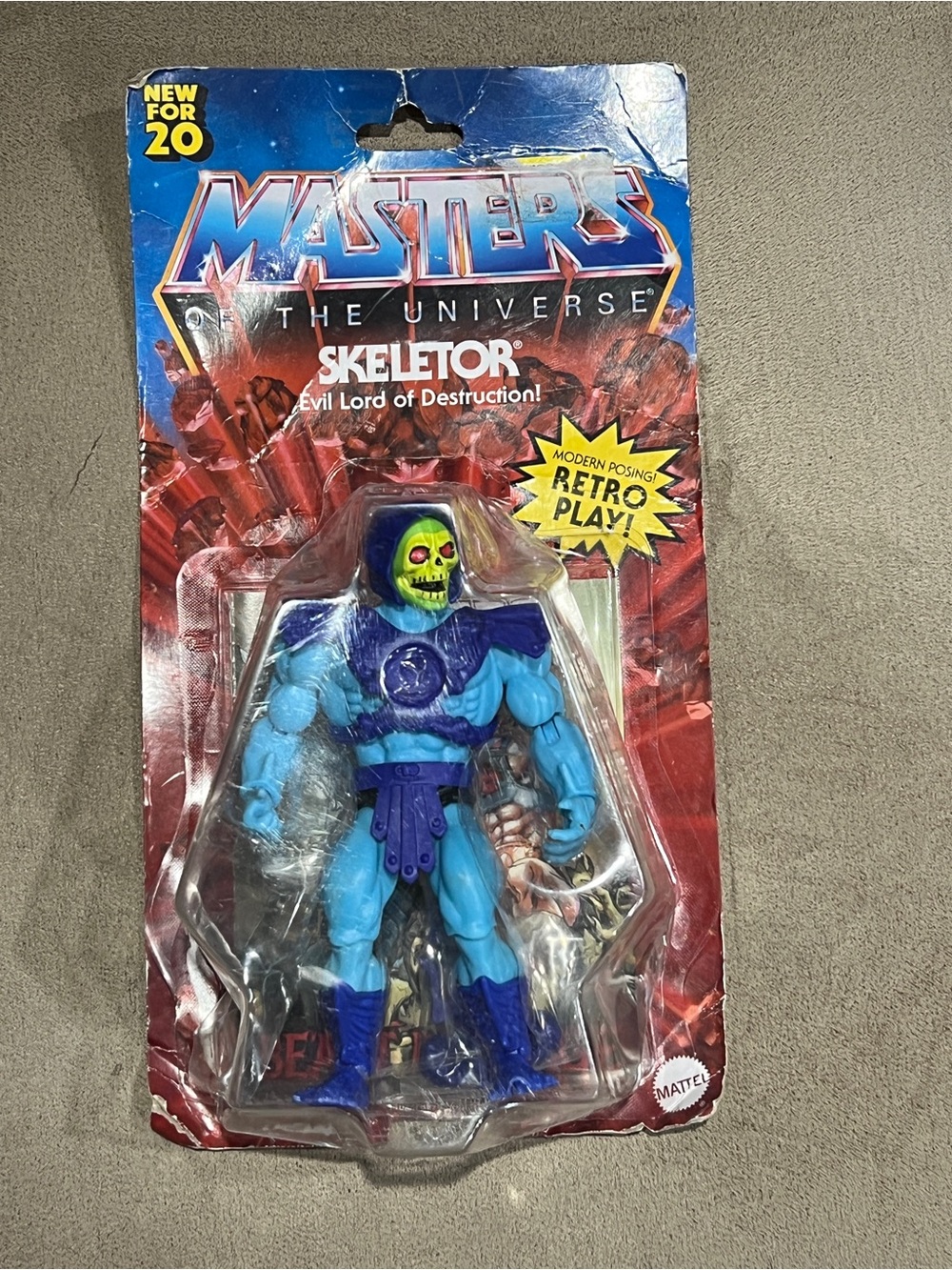 Masters of the Universe Skeletor 5.5 inch Action Figure - Retro Play -new
